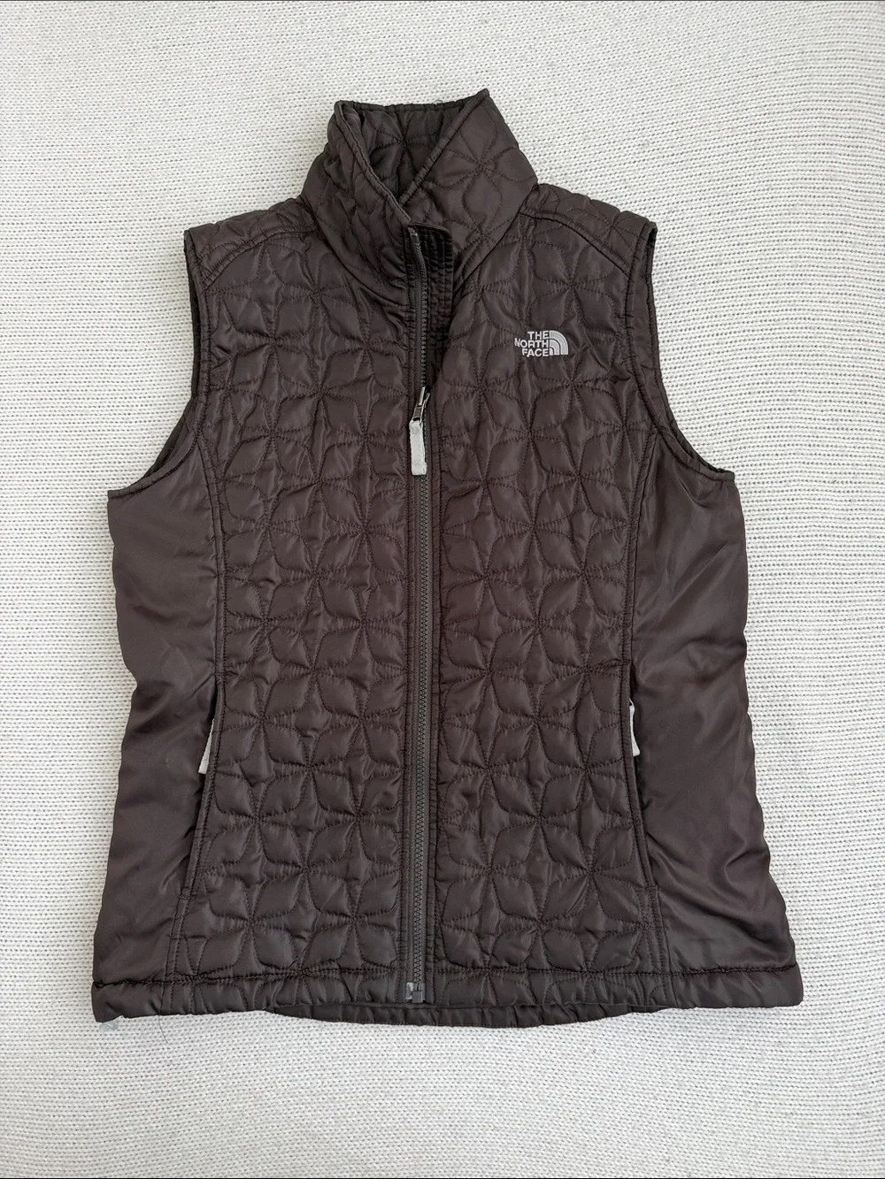 The North Face Puffer Vest Dark Brown Size Medium